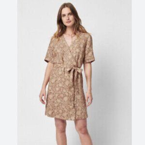 Faherty Linen Wrap Dress Size Small